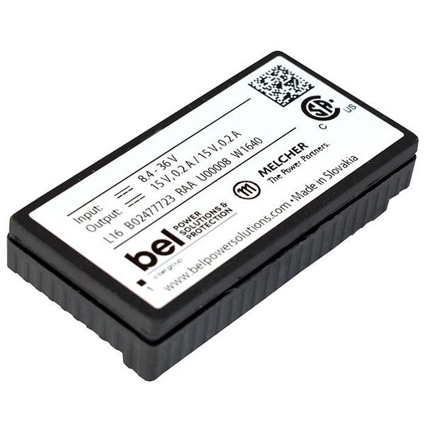 Bel Power Solutions DC to DC Converter, 60-150V DC to 24/24V DC, 7.2VA, 0 Hz 110IMX7-24-24-8G